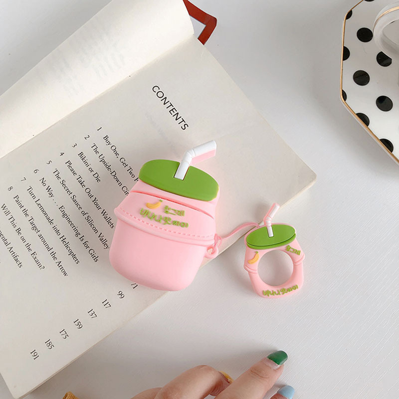 AirPods Protective Case Bear Apple Bluetooth Wireless Earphone Case Cartoon Cute Silica Gel Box Shell Applicable
