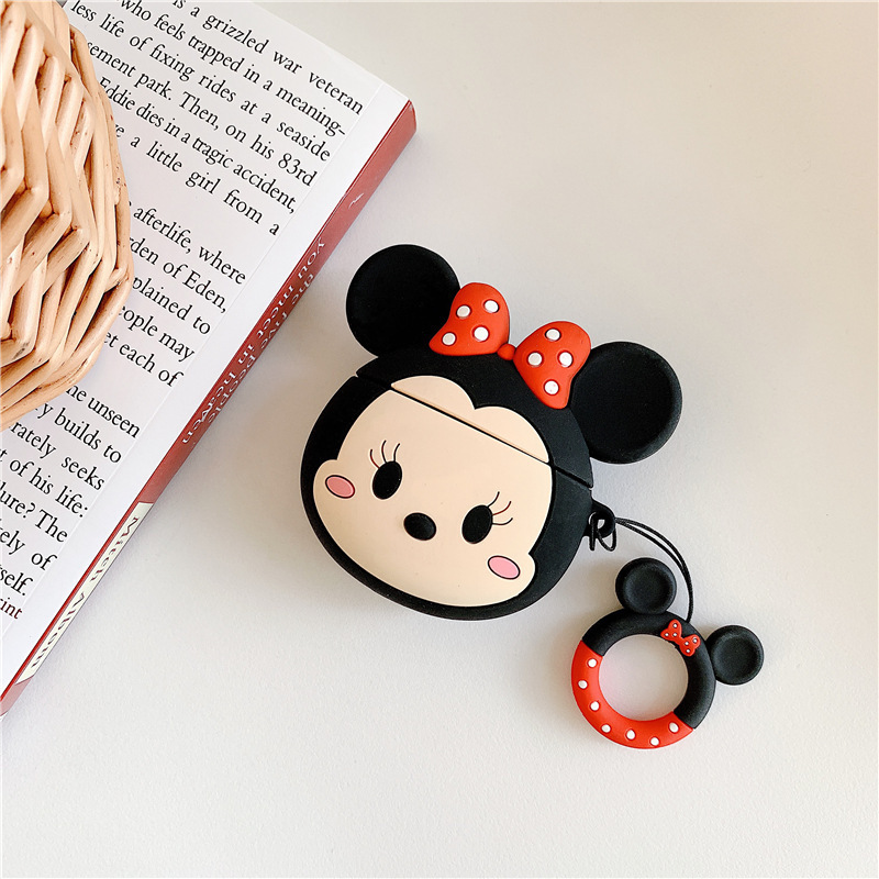 AirPods Protective Case Bear Apple Bluetooth Wireless Earphone Case Cartoon Cute Silica Gel Box Shell Applicable