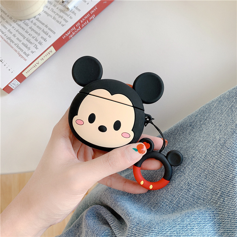 AirPods Protective Case Bear Apple Bluetooth Wireless Earphone Case Cartoon Cute Silica Gel Box Shell Applicable