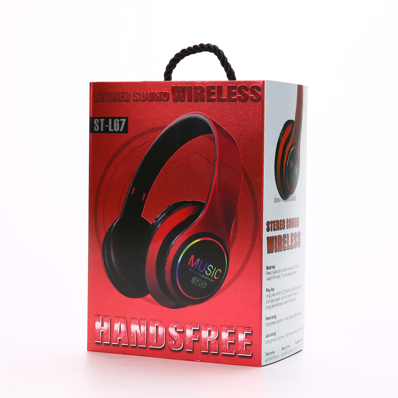 Wireless bluetooth headset sports headphones colorful glowing pluggable TF memory card subwoofer stereo factory spot Wireless bluetooth headset sports headphones colorful glowing pluggable TF memory card subwoofer stereo factory spot