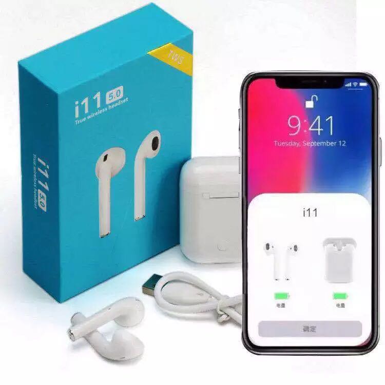 The I11 Bluetooth Headset Binaural Popup Connection supports Siri Touch