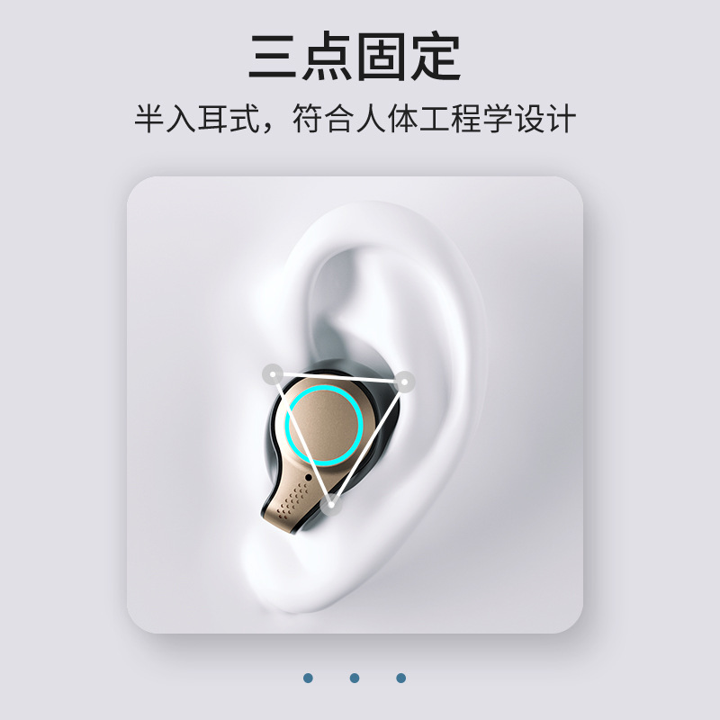 Aleksi M18 Cross-Border TWS Wireless Bluetooth Headset Dual Headphones in-Ear Mini Touch Sports Waterproof