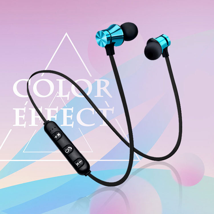 XT11 Magnetic Bluetooth Headset Sports in-Ear Neck Wireless Bluetooth Headset Binaural Cross-Border Gift Wholesale