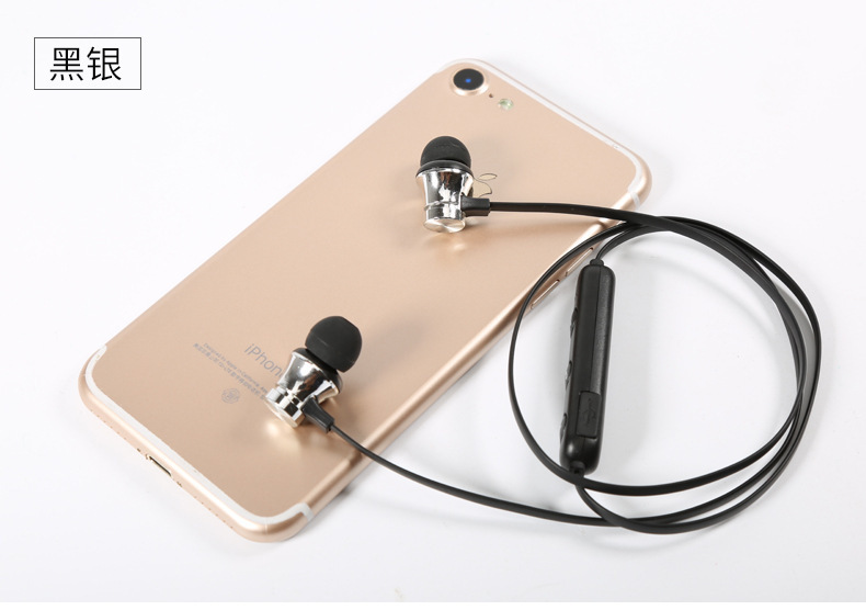 XT11 Magnetic Bluetooth Headset Sports in-Ear Neck Wireless Bluetooth Headset Binaural Cross-Border Gift Wholesale
