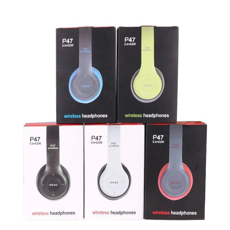 Popular Stereo P47 Headset 5.0 Bluetooth Headset P Series Wireless Sports Game Headset Factory Outlet