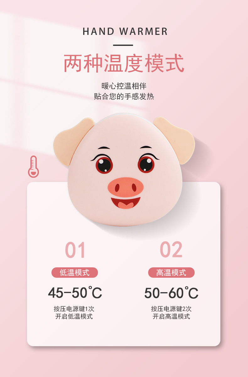 USB Charging Multifunctional Mini Hand Warmer Makeup Mirror Electric Heater Winter Gift Cartoon Self-Heating Heating Pad USB Charging Multifunctional Mini Hand Warmer Makeup Mirror Electric Heater Winter Gift Cartoon Self-Heating Heating Pad