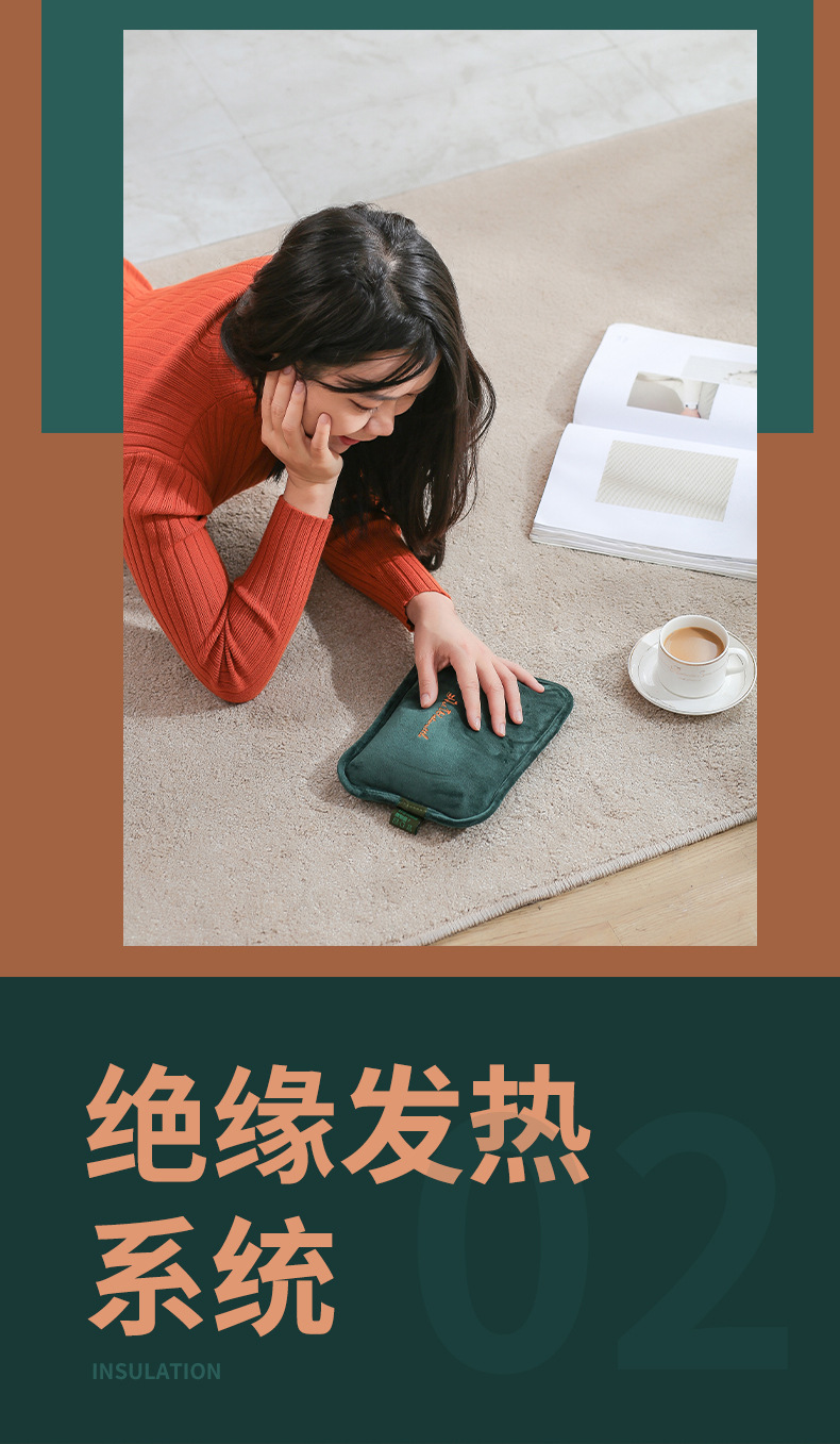 New Electric Hot Water Bag Charging Winter Gift Wholesale Electric Warming Plug-in Smart Explosion-Proof electric warmer