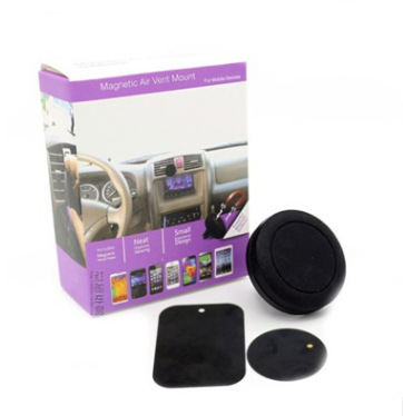 Car bracket mobile phone magnet air conditioning outlet magnetic phone folder car