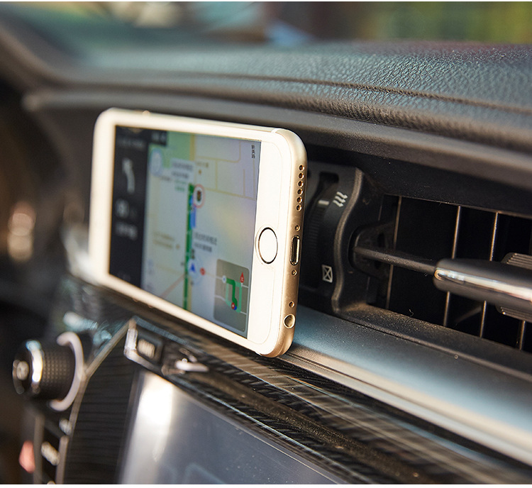 Car bracket mobile phone magnet air conditioning outlet magnetic phone folder car