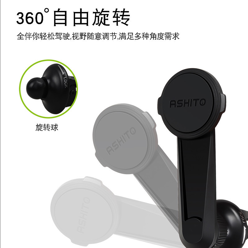 Oleg T07 olestone 360 degree adhering ose magnetic suction air outlet long arm design mobile phone car bracket Oleg T07 olestone 360 degree adhering ose magnetic suction air outlet long arm design mobile phone car bracket