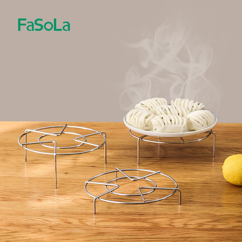 FaSoLa SST Steaming Rack Household WaterProof Thickened Pressure Cooker Electric Cooker Mini Steam Rack Steamed Egg Rack