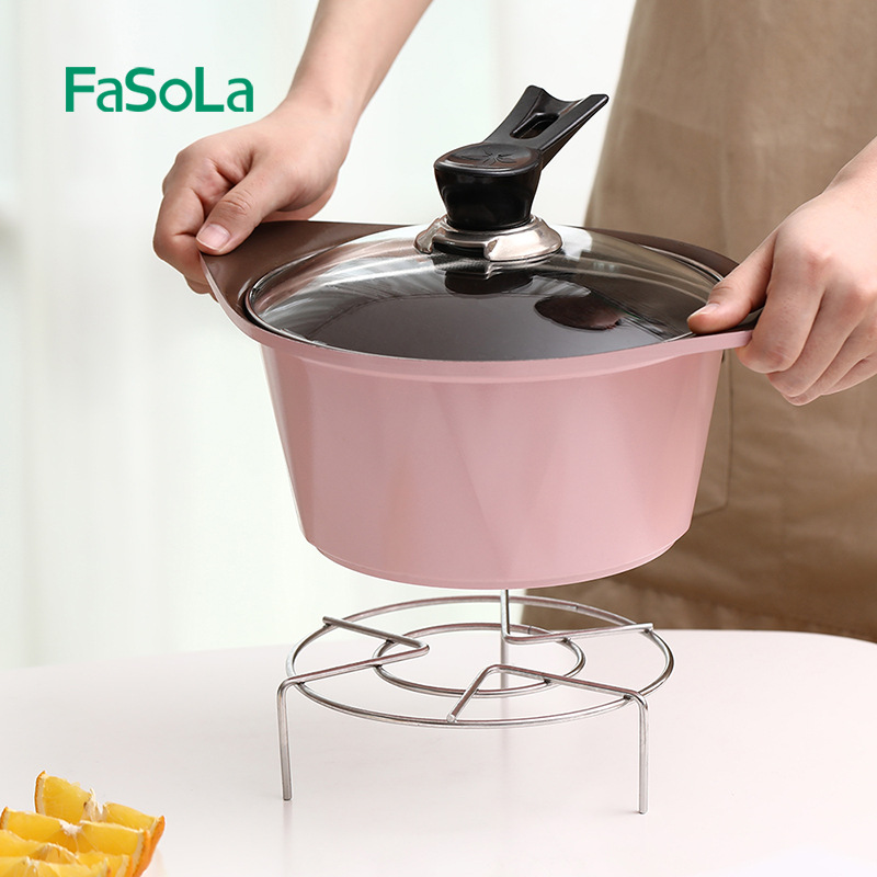 FaSoLa SST Steaming Rack Household WaterProof Thickened Pressure Cooker Electric Cooker Mini Steam Rack Steamed Egg Rack