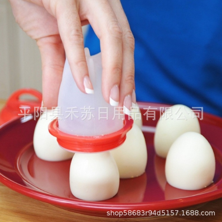 Factory Direct Sales Egglettes Cooker Silicone Egg Boiler Eggies New Egg Cup 6 Pack