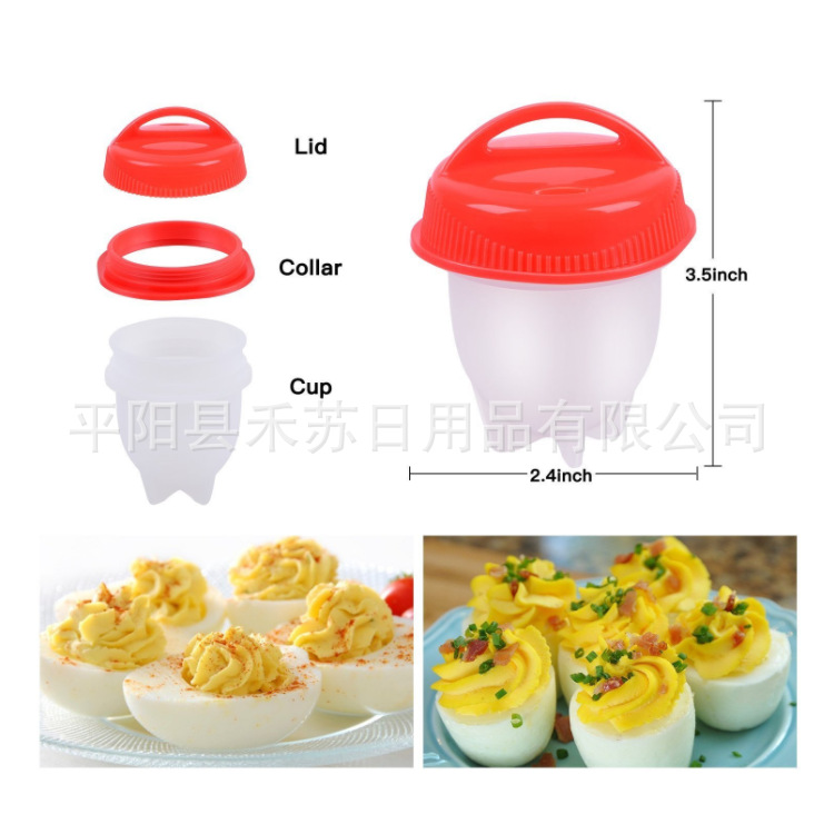 Factory Direct Sales Egglettes Cooker Silicone Egg Boiler Eggies New Egg Cup 6 Pack