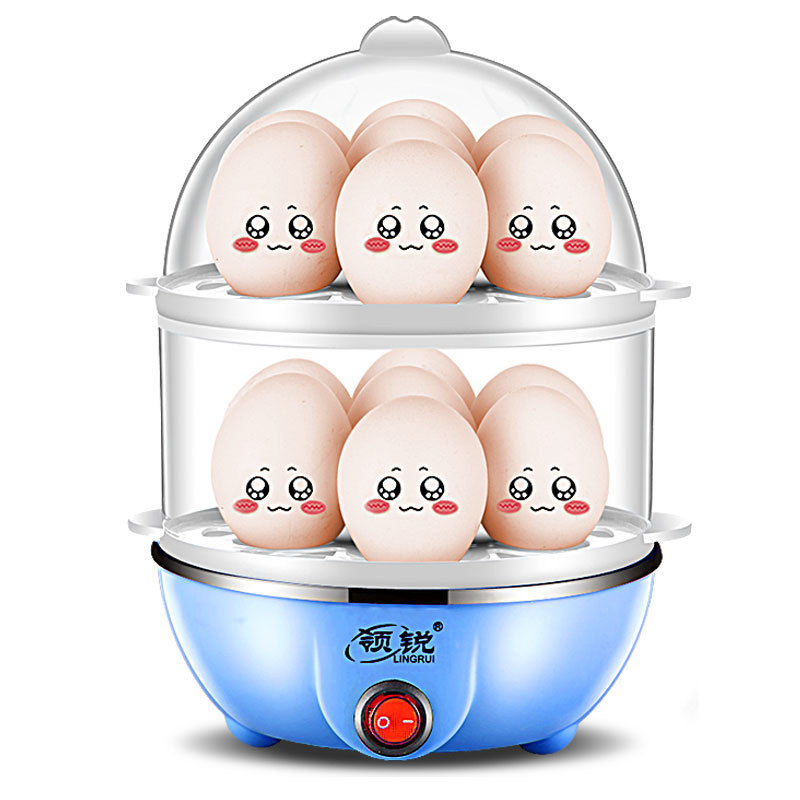 MultiFunction Egg Cooker Mini Egg Steamer Automatic Poweroff Household Stainless Steel Small Egg Pot Breakfast Machine