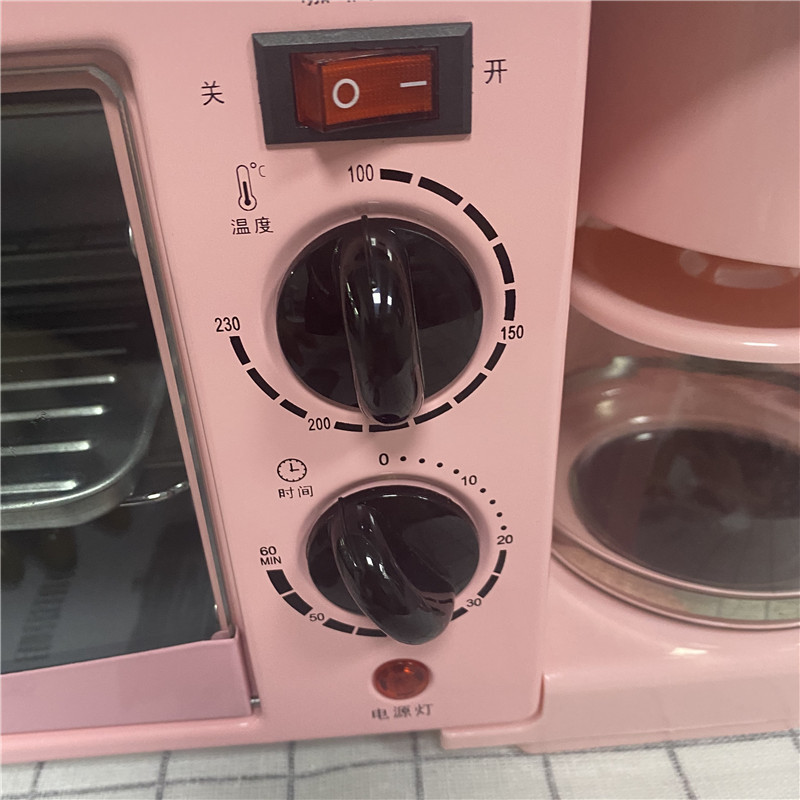 Mini Electric Oven Coffee Pot Internet Celebrity Multi-Function Breakfast Maker Household Bread Maker Barbecue Omelette