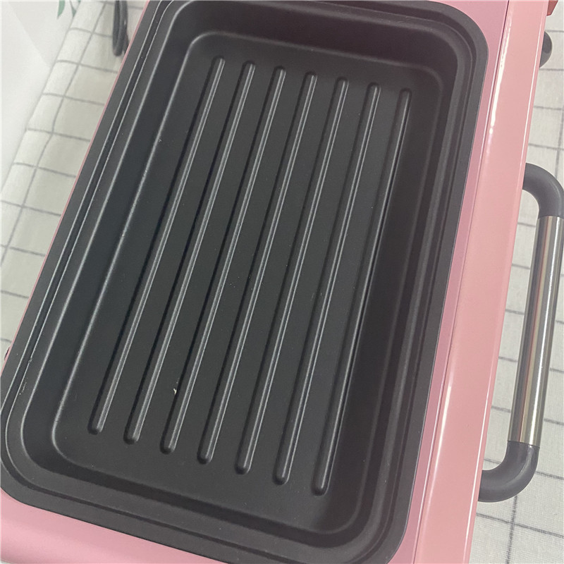 Mini Electric Oven Coffee Pot Internet Celebrity Multi-Function Breakfast Maker Household Bread Maker Barbecue Omelette