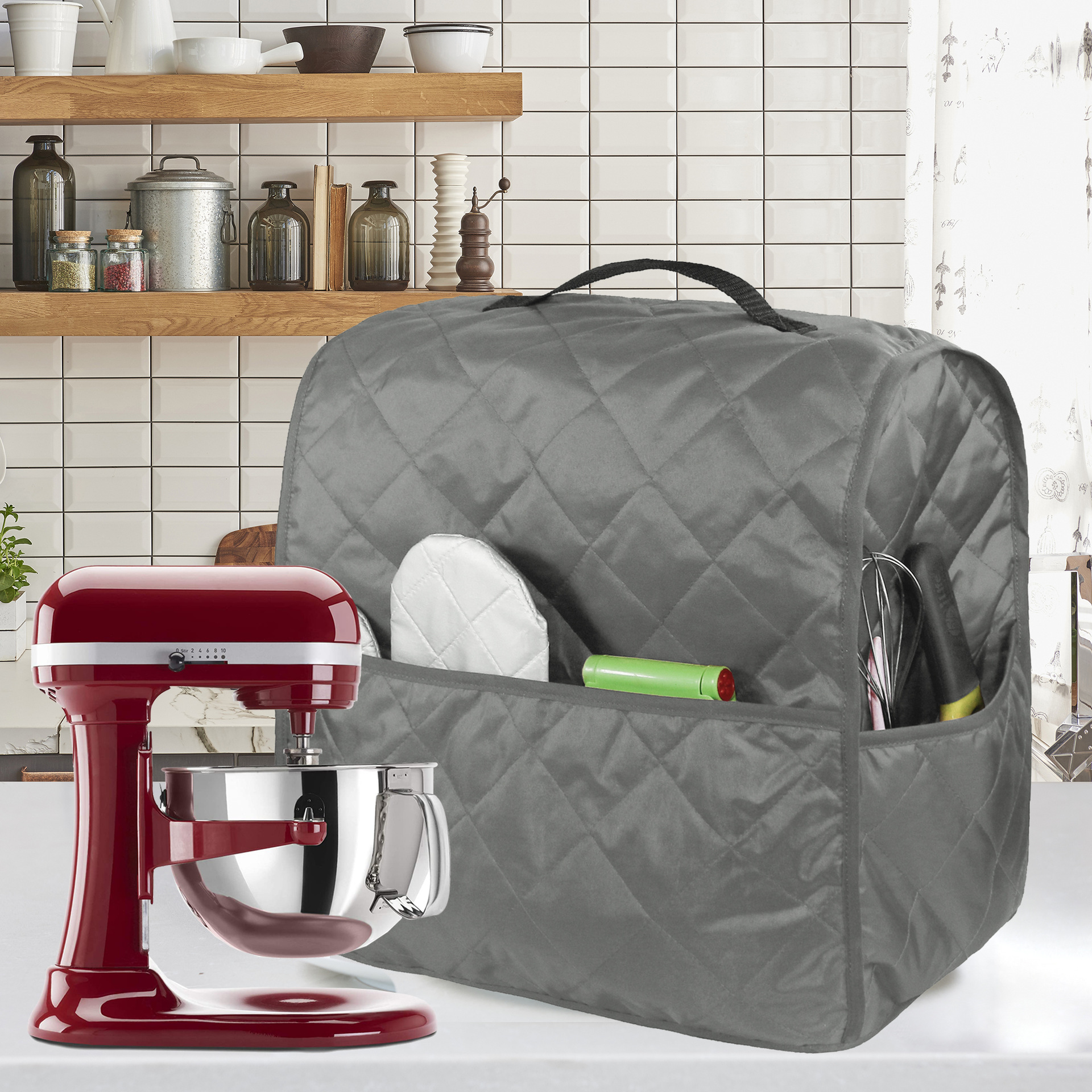 Cross-Border Amazon New Bread Maker Cover Toaster Cover Household Dust Cover Chunya Spinning Five-Color Cover