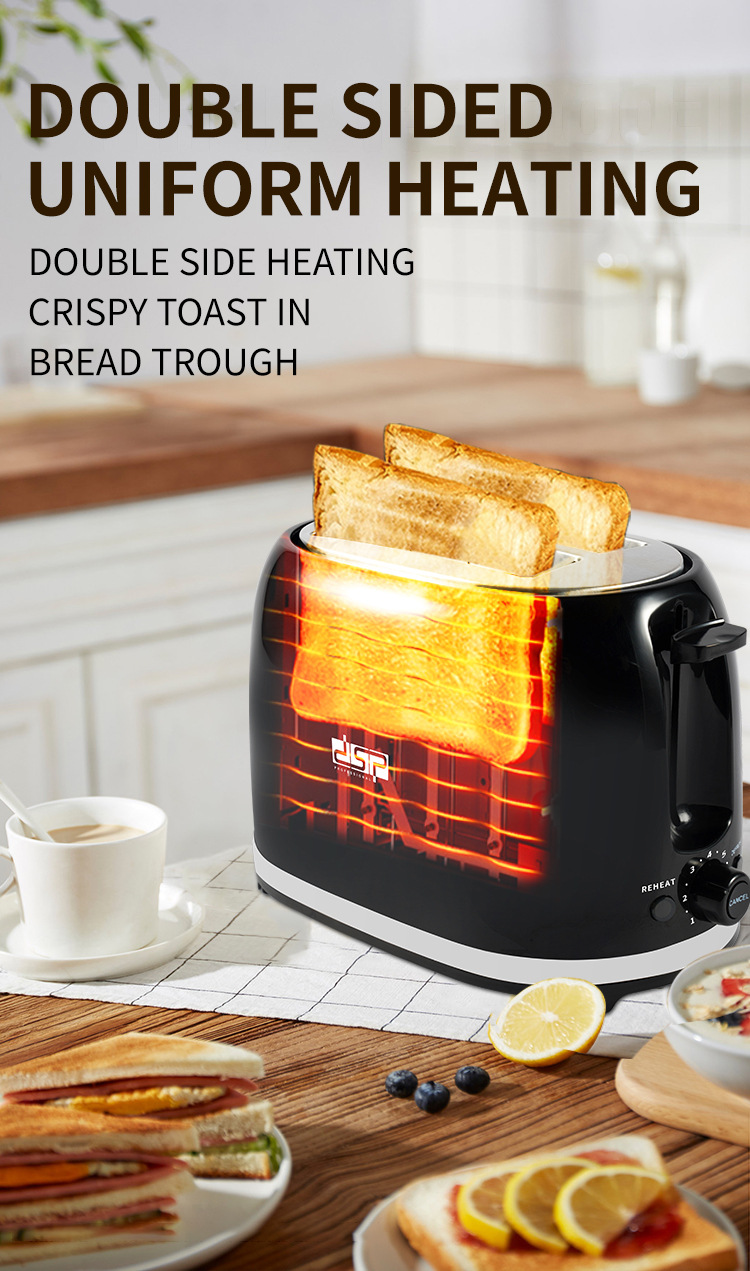 DSP/DSP Household Kitchen Bread Maker Toaster 7-Speed Adjustment Automatic Breakfast Machine European Cross-Border