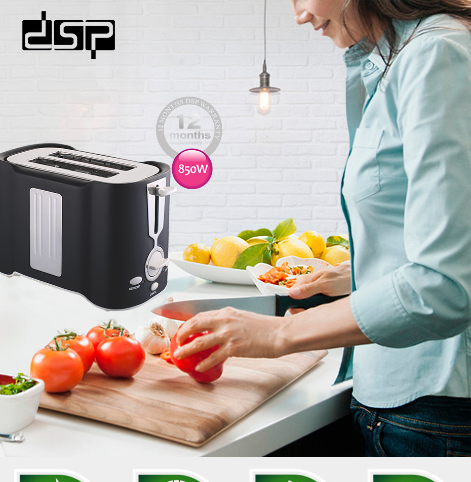 DSP DSP Sandwich Breakfast Machine Household Small Bread Maker Toaster Toast Slices Heating Mini Toaster