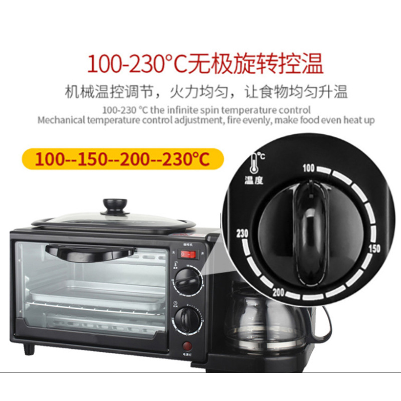 Smart Breakfast Machine Sandwich Machine Wholesale Baking Three-in-One Bread Maker Annual Meeting Low Price Gift 
