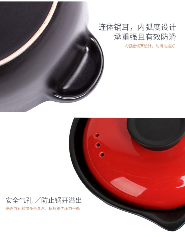 Casserole open fire high temperature ceramic stew pot pot health pot soup pot porridge claypot rice casserole Casserole open fire high temperature ceramic stew pot pot health pot soup pot porridge claypot rice casserole
