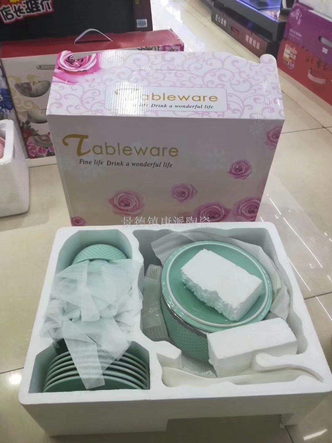 Jingdezhen ceramic soup pot ceramic bowl ceramic double ear pot rice noodle pot heat-resistant  king kong pot health pot