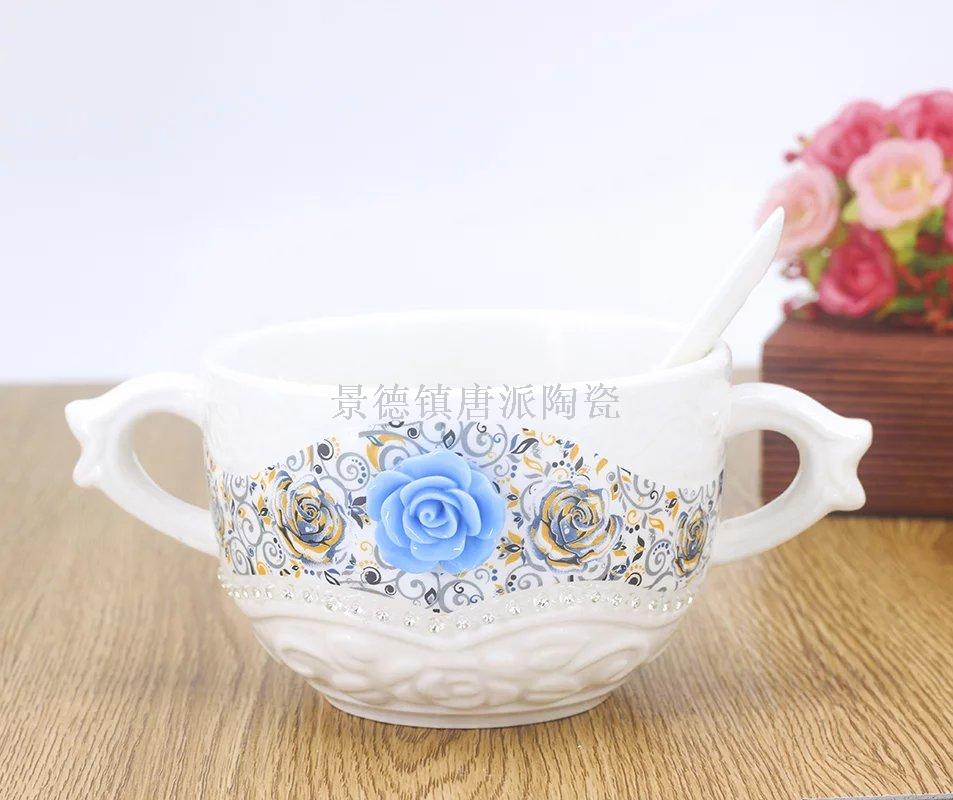 Jingdezhen ceramic soup pot soup bowl soup spoon set rice noodle pot heat-resistant king kong pot health pot Jingdezhen ceramic soup pot soup bowl soup spoon set rice noodle pot heat-resistant king kong pot health pot