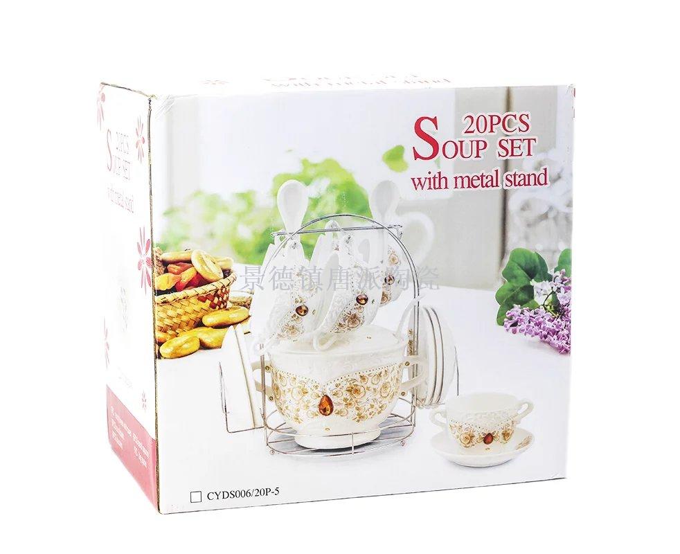 Jingdezhen ceramic soup pot soup bowl soup spoon set rice noodle pot heat-resistant king kong pot health pot Jingdezhen ceramic soup pot soup bowl soup spoon set rice noodle pot heat-resistant king kong pot health pot