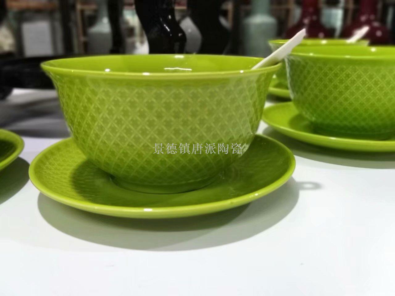 Jingdezhen ceramic soup pot ceramic bowl ceramic double ear pot rice noodle pot heat-resistant king kong pot health pot
