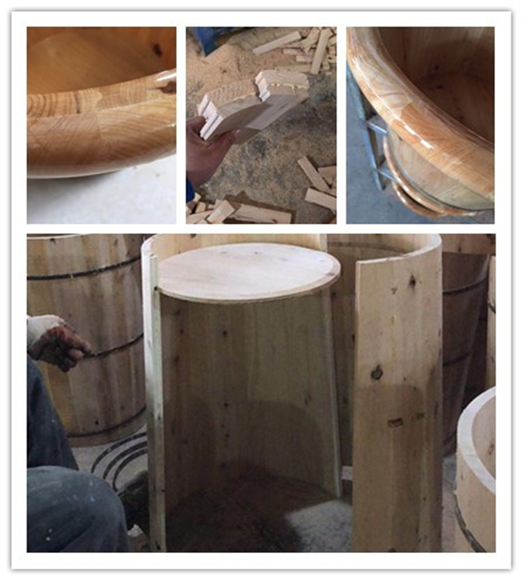 Wholesale cedar soak foot tub foot bath tub adult 40 cm wood tub full solid wood high and thick Wholesale cedar soak foot tub foot bath tub adult 40 cm wood tub full solid wood high and thick