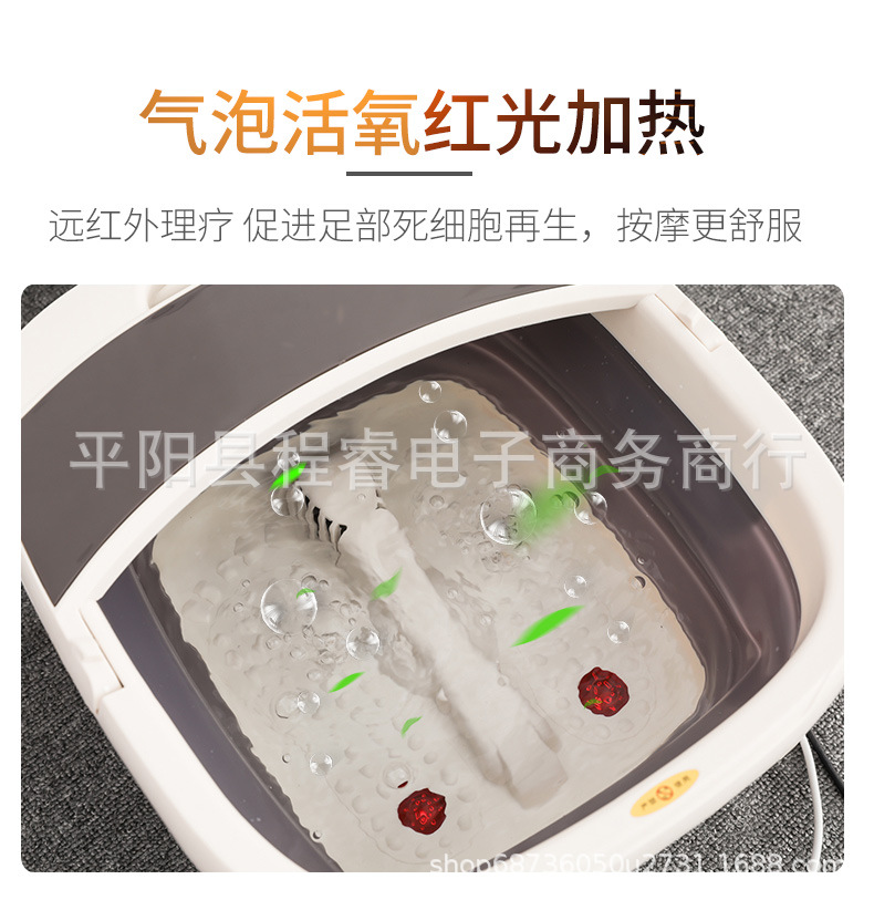 Manufacturer's electric folding foot tub bubble heating massage automatic foot bath compressor foot bath tub