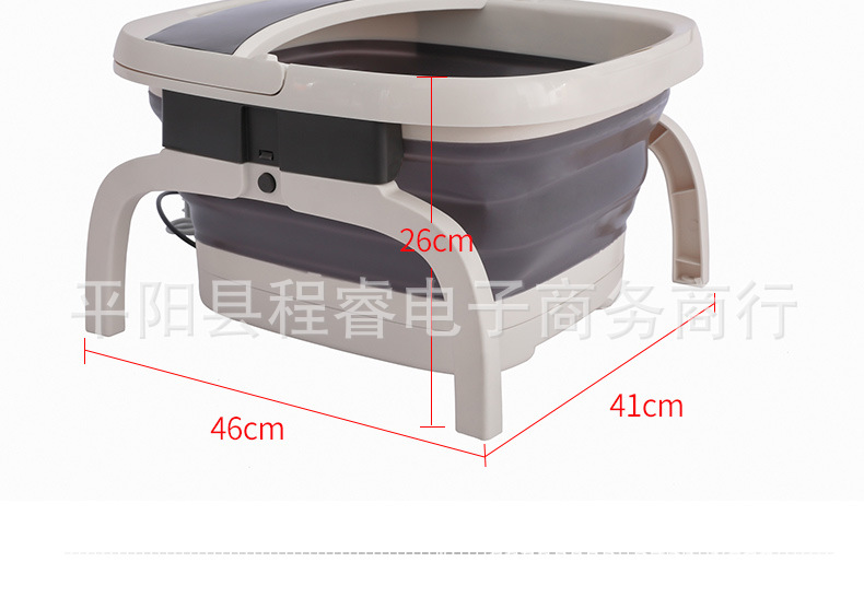 Manufacturer's electric folding foot tub bubble heating massage automatic foot bath compressor foot bath tub