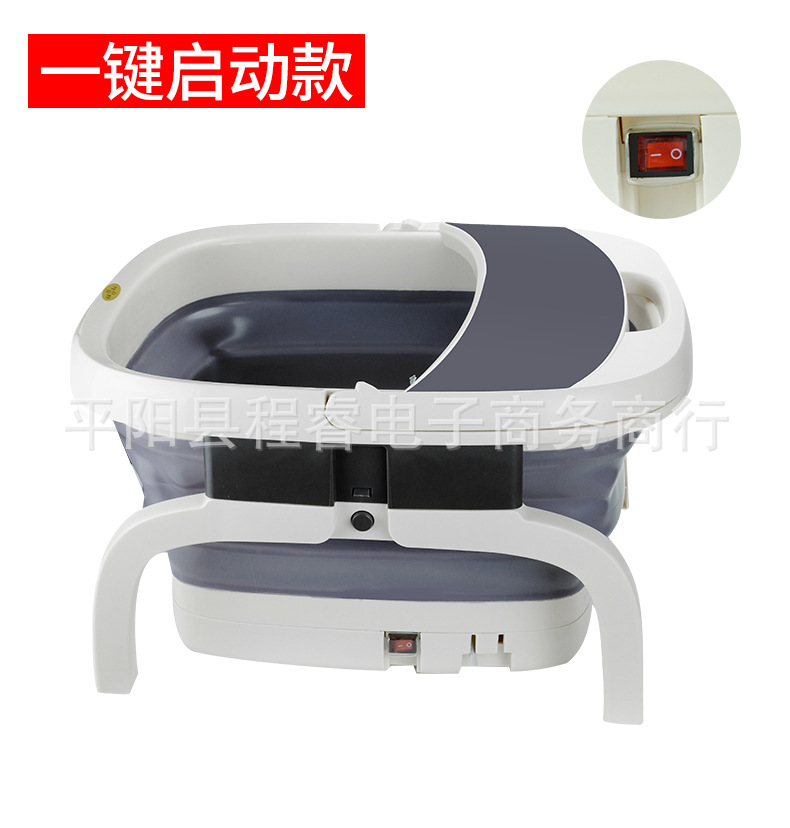 Manufacturer's electric folding foot tub bubble heating massage automatic foot bath compressor foot bath tub