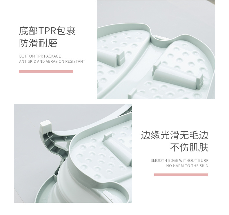 Multifunctional Household Folding Foot Bath Barrel Portable Roller Massage Foot Tub Plastic Adult Feet-Washing Basin