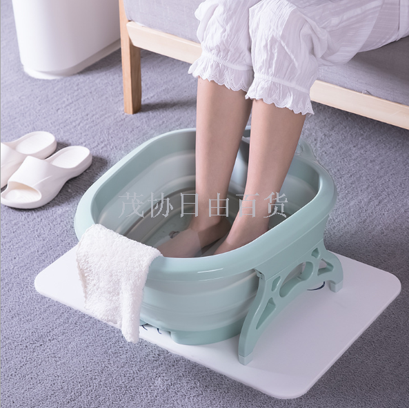 Folding foot tub portable foot bath bucket travel massage foot wash basin adult deep foot bath basin