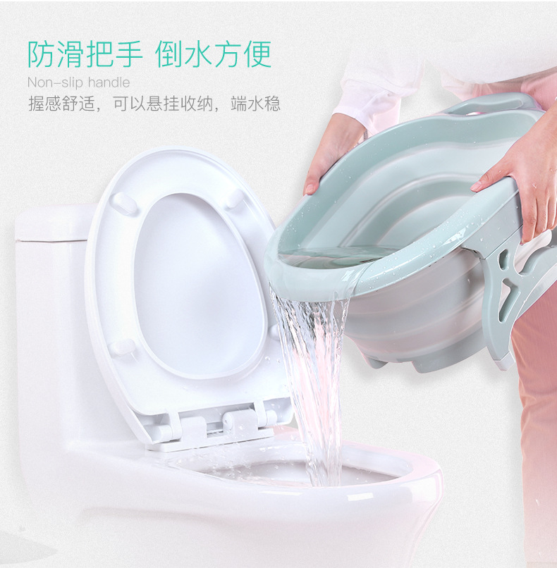 Folding foot tub portable foot bath bucket travel massage foot wash basin adult deep foot bath basin