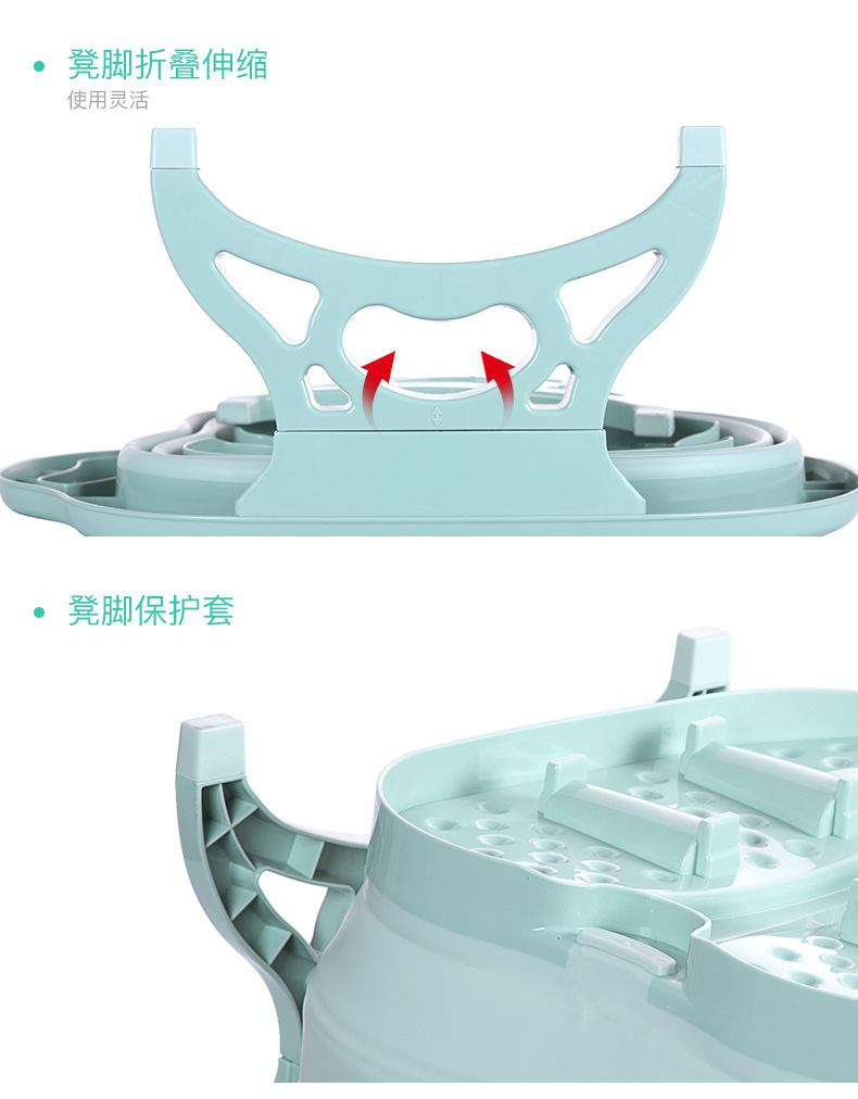 Folding foot tub portable foot bath bucket travel massage foot wash basin adult deep foot bath basin