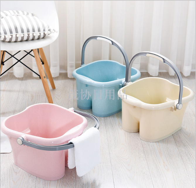 Hand massage thickened fiber foot bath bucket plastic health care pulley bubble foot tub massage bucket