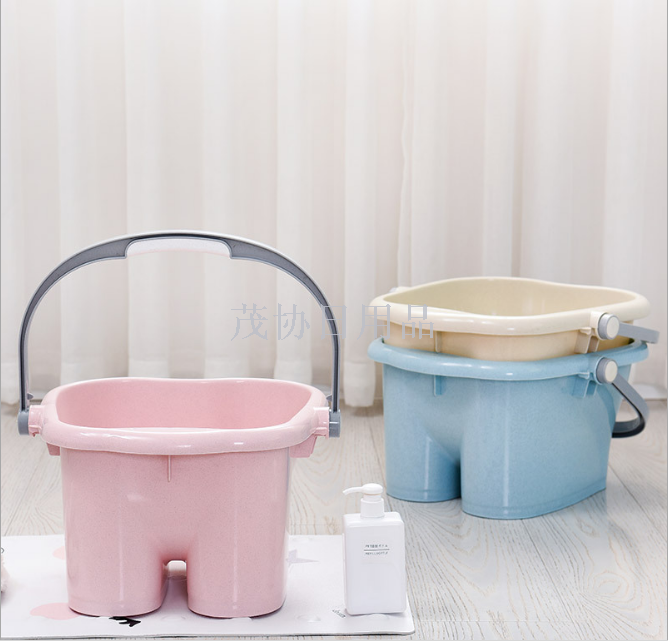 Hand massage thickened fiber foot bath bucket plastic health care pulley bubble foot tub massage bucket