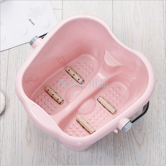 Hand massage thickened fiber foot bath bucket plastic health care pulley bubble foot tub massage bucket Hand massage thickened fiber foot bath bucket plastic health care pulley bubble foot tub massage bucket