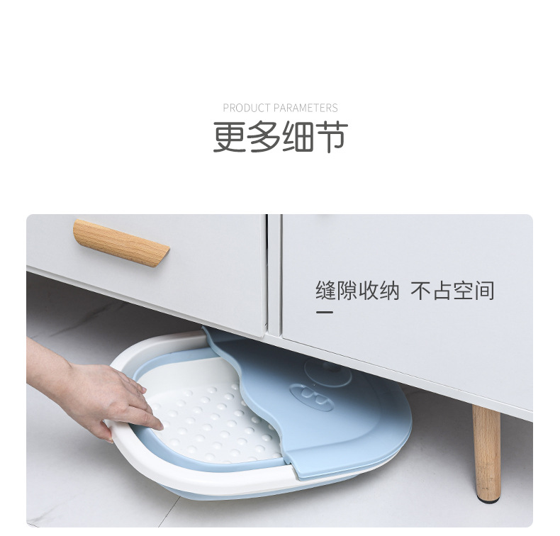 Foldable Children Foot Bath Barrel Plastic Foot Tub Creative Massage Foot Barrel Portable Home Feet-Washing Basin