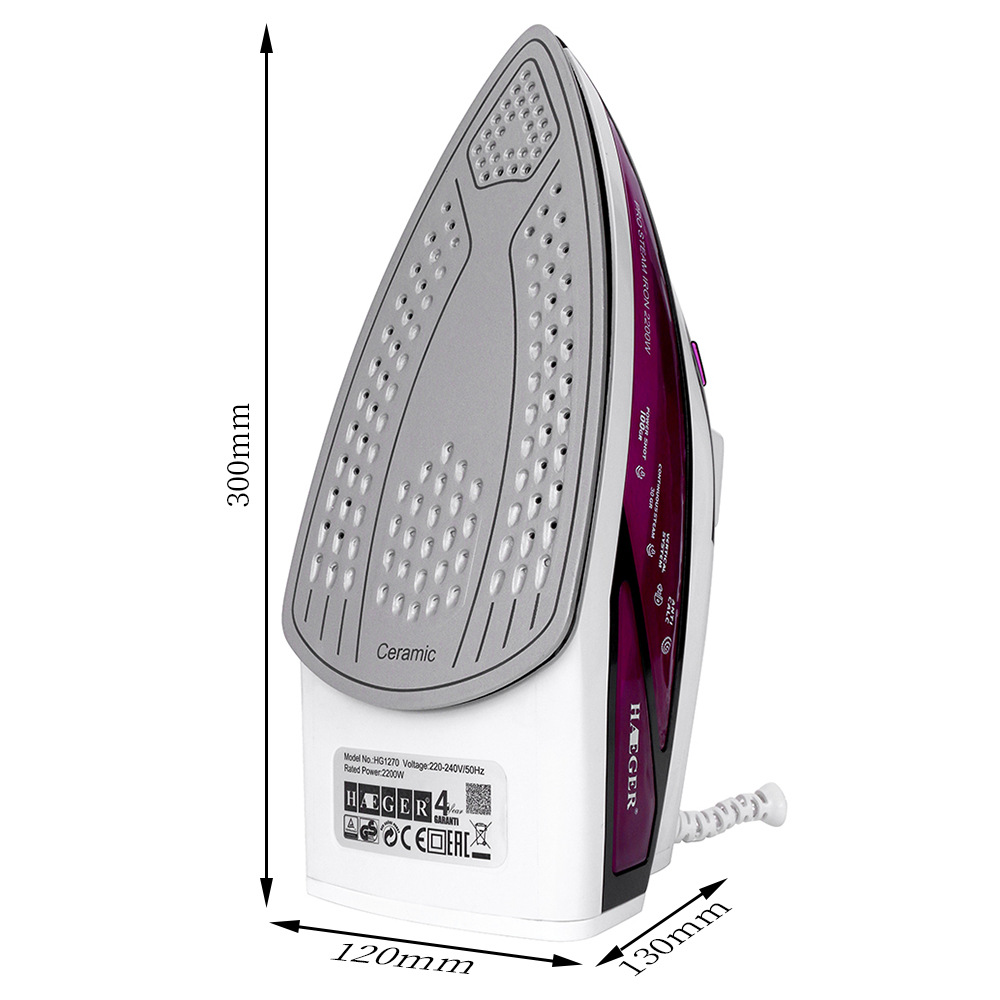 Hot selling hotel gift firing electric iron hand-held household portable steam iron hg-1270