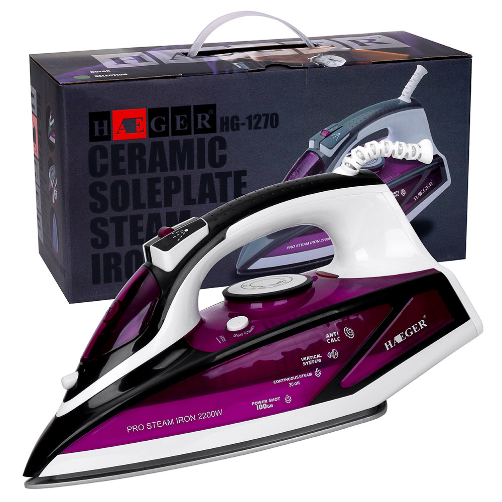 Hot selling hotel gift firing electric iron hand-held household portable steam iron hg-1270 Hot selling hotel gift firing electric iron hand-held household portable steam iron hg-1270
