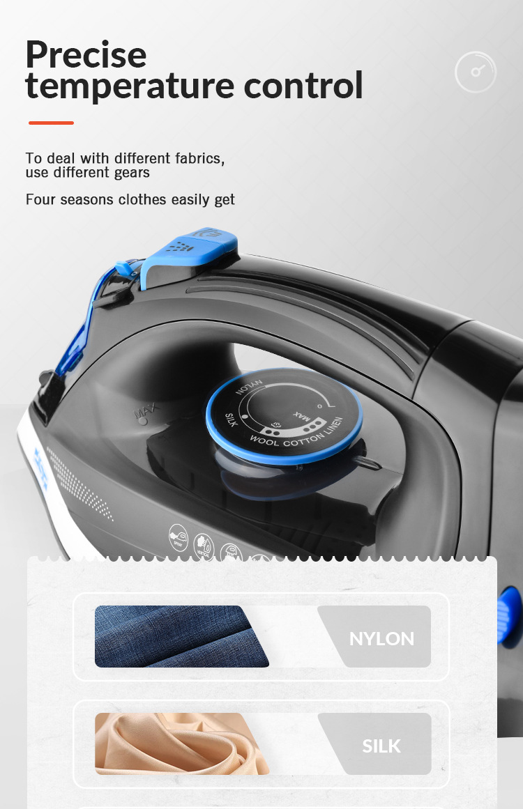 DSP Dansong steam iron portable charging belt base dry ironing hand ironing machine cordless small electric iron DSP Dansong steam iron portable charging belt base dry ironing hand ironing machine cordless small electric iron