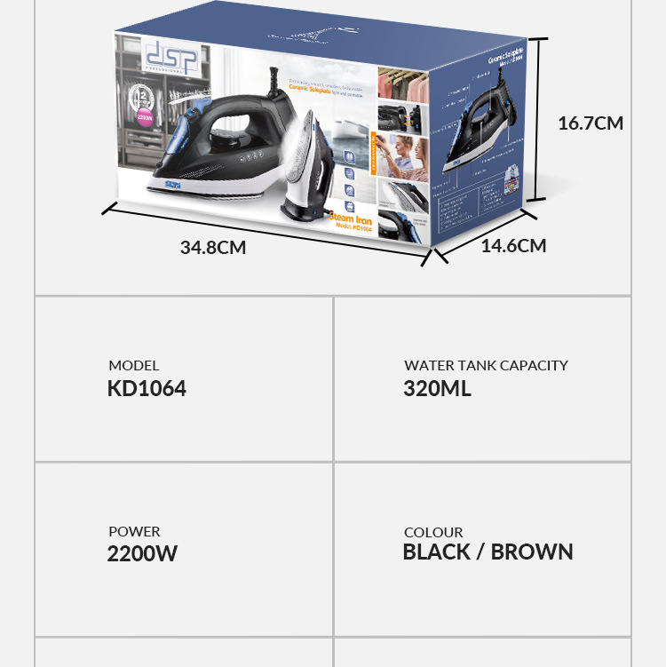 DSP Dansong steam iron portable charging belt base dry ironing hand ironing machine cordless small electric iron DSP Dansong steam iron portable charging belt base dry ironing hand ironing machine cordless small electric iron