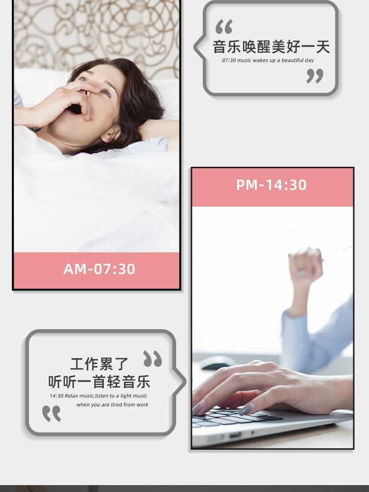 SOURCE Factory New Private Model Q9 Bluetooth Speaker Radio Clock Speaker Mirror Audio Alarm Clock Audio Stall