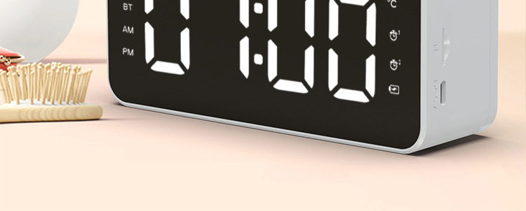 SOURCE Factory New Private Model Q9 Bluetooth Speaker Radio Clock Speaker Mirror Audio Alarm Clock Audio Stall