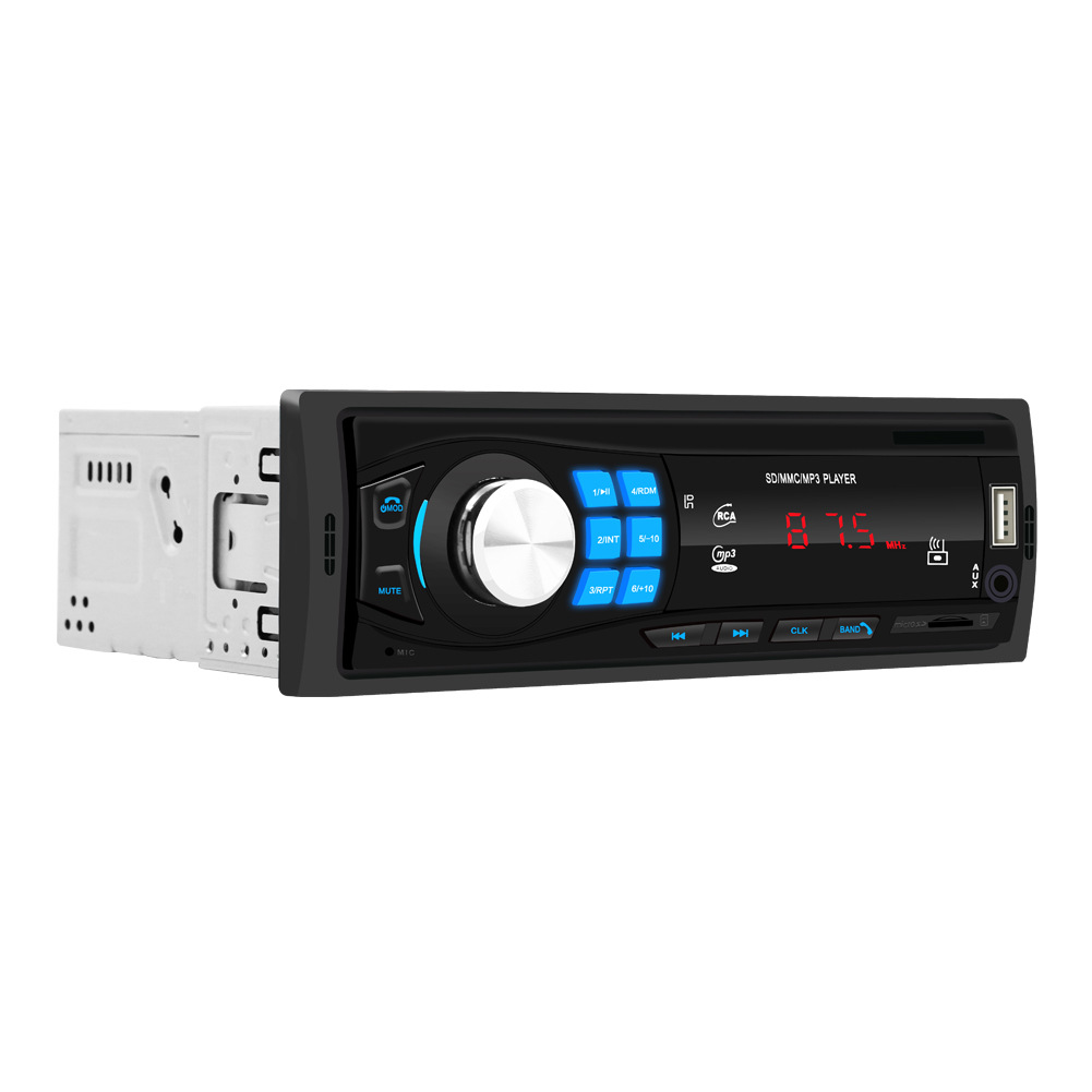 8013 New 12V Universal Vehicular Bluetooth MP3 Player Card U Disk FM Radio Car Center Console Modification