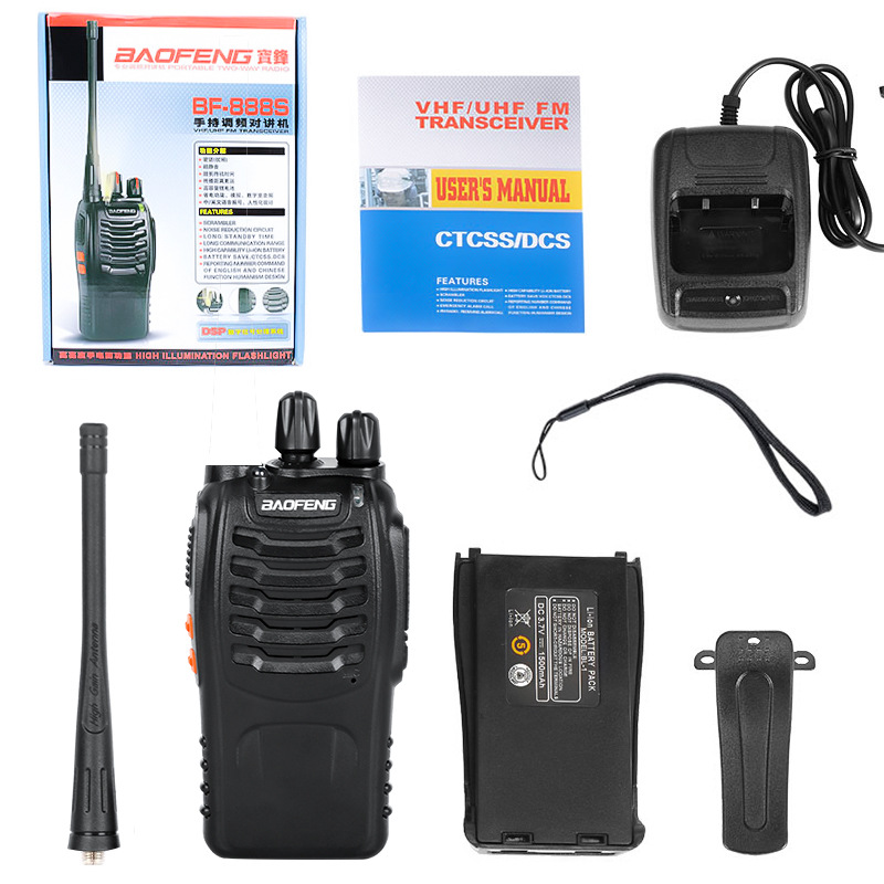 888S Wireless HighPower WalkieTalkie Outdoor Hotel Restaurant Construction Site Civil Handheld Radio Equipment Baofeng